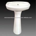 repose Ceramic Wash Basin with pedestal 1008