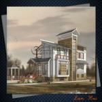 Resident Villa Architectural Design LH-AA-130724001