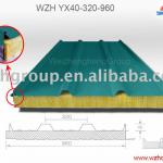 Roof Rock Wool Sandwich Panels V-960