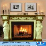 Round marble indoor fireplace SS-F021