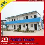 RX economic enviromental friendly two storey flat roof prefab house RX-J720