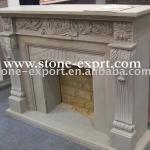 sandstone fireplace,fireplace,natural stone fireplaces mantel NSF23