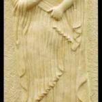 Sandstone relief - Western style Fairy relief wall sculpture S2105