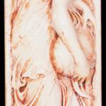 Sandstone relief - Western style Fairy relief wall sculpture S2098