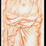 Sandstone relief - Western style Fairy relief wall sculpture S2094