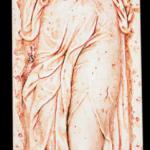 Sandstone relief - Western style Fairy relief wall sculpture S2097