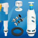 Sanitary ware of adjustable fill valve with plastic shank J1102