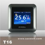 SASWELL New products for 2013 High resolution color touch screen programable thermostat T16