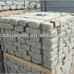 shandong grey tumbled granite paving 10*10*10cm