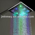 shower head led color change temperature control ultra thin 12 inch bathroom led rainfall shower head led HM-D003-2-7