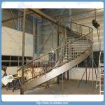 side mounted rod handrail stainless steel staircase STS-1679