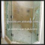 simple geometric patterns shower door for shower rooms TDG-SRG-614