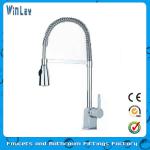 Single Handle Spring Pull Out Kitchen Faucets WF8302