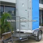 Single or double Australia galvanized portable toilet trailer HLTTT02