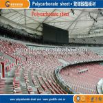 single side UV polycarbonate sheet for stadium roofing GLH05