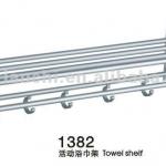 sky aluminum double towel shelf Towel Shelf with hooks HC-1382