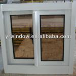 Sliding window with aluminum alloy, double glazed coffee color glass YR021