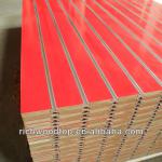 Slotted 18mm slotted MDF board , slatwall MDF,display melamine slatwall MDF 209