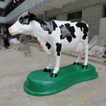 Smart fiberglass cow sculpture for park/garden decoration NYD-0549