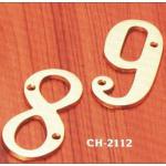 SOLID BRASS HOUSE NUMBER CH-2112