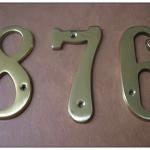 SOLID BRASS HOUSE NUMBERS HOUSE NUMBERS