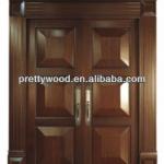 solid oak wood entrance door with painting(PWD-8005) PWD-8005