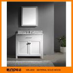 Solid wood white free standing modern bathroom vanities cabinet WINO-4090