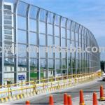 soundproof walls in environmental project made of polycarbonate sheet