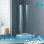 square tempered double glass shower door AOOC1507CL