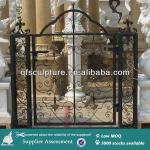 Square Top Entry Exterior Wrought Iron Door QF-Alice-IR002