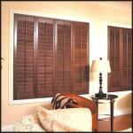 Stain color 89 mm Plantation Wood Shutters MSJ1260