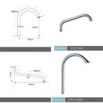 stainless steel 201# faucet spout YX-C1808/1810/1815/2003