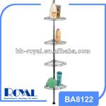 Stainless steel 4 tiers telescopic corner shelves BA8122