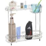 stainless steel bathroom shower two Layers shampoo Rack ST98327