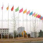 stainless steel outdoor flagpole fp-007