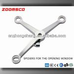 Stainless steel point-fixed Glass Wall Fittings stainless fittings,glass spider,spiders for the opening window 250 SERIES