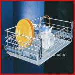 Stainless Steel Soft-Close Three Side Dish Dayer Basket With PlateWF-DSPTJ008V WF-DSPTJ008V