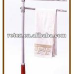 Steel Towel Stand Wood With 3 Arm 20-039