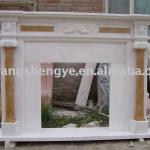 stone carving marble fireplace SYAK-044