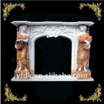 stone fireplace sculpture QY-CF-BL997