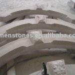 stone gate pillars with yellow color Srs-SGT008