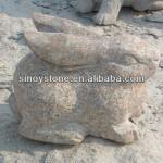 stone rabbit animal carving/small granite animal sculpture AC02