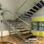 Tempered Glass Staircase , Indoor staircase/Interior staircase HS-L06