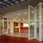 Tempered/Lowes glass interior aluminum /PVC folding glass doors MTS-Z70