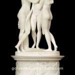 three grace woman stone sculpture white marble statue SS-005