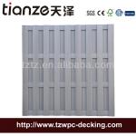 Tianze Outdoor garden wood plastic composite WPC fence 1800x1800mm TZF081