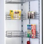 TKK kitchen cabinet soft stop half tandem pantry unit TGM-604