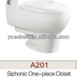 toilet sanitary ware siphonic one piece wc ceramic toilet A201