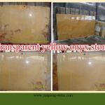 transparent yellow onyx stone YP0161