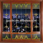 Triple church stained glass panel XQ1057